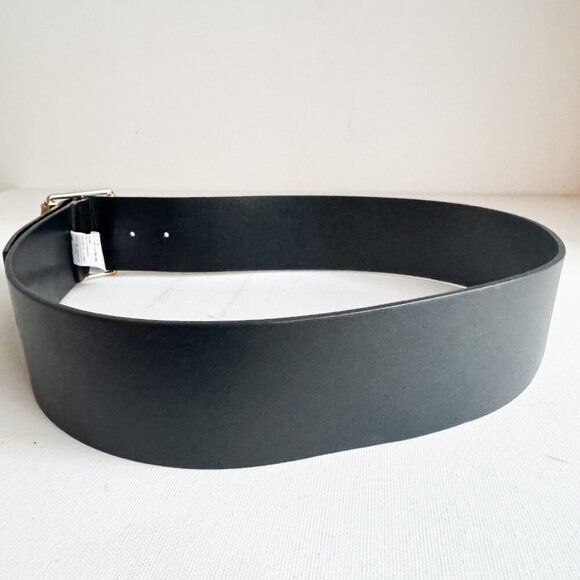 Sisley Bamboo Buckle Black Wide Belt 30-34" - Picture 3 of 6